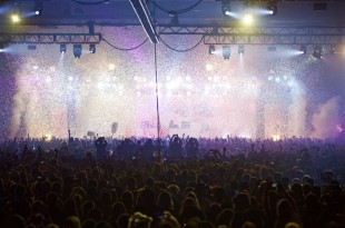 A view of the Decadence-named "City Hall arena" section of the Colorado Convention Center during Bassnectar's set on night one of Decadence Dec. 30, 2015. (Nigel Amstock/CU Independent)