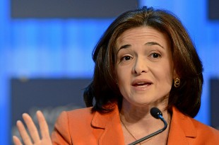 Sheryl Sandberg gives a statement during the session 'Women in Economic Decision-making' at the Annual Meeting 2013 of the World Economic Forum in Davos, Switzerland, January 25, 2013. (World Economic Forum via Wikimedia Commons)