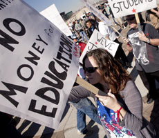 Student rally and march to the capitol
