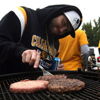 Tailgating and pre-gaming for football