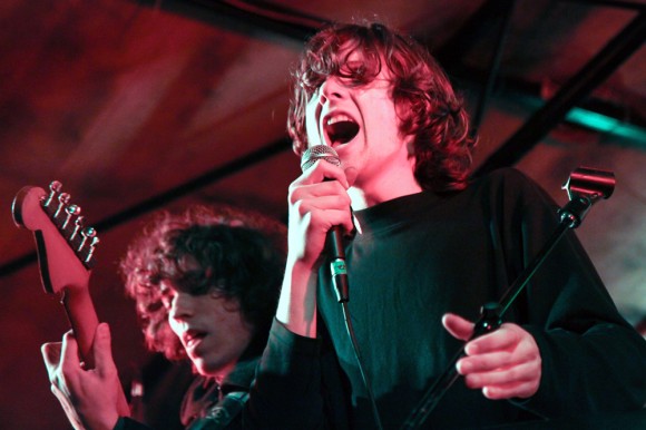 Foxygen's core members Jonathan Rado, left, and Sam France perform  at Mohawk in Austin, Texas on Feb. 20, 2013. (Photo Courtesy of Bryan C. Parker/Wikimedia Commons)