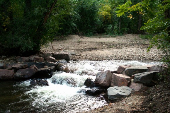 Boulder Creek, one of the most prominent landmarks in Boulder, flows just north of campus. With the EPA's funding, there will be new technologies to make the treatment of the water more efficient and cost effective. (Allie Greenwood/CU Independent)