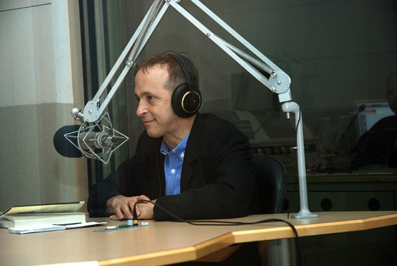 David Sedaris at WBUR studios in June 2008. (Photo Courtesy of WBUR/Wikimedia Commons)