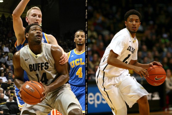 Colorado freshman Tory Miller (L) and Dominique Collier (R) make their mark in the buffs basketball program. (Kai Casey & Nigel Amstock/CU Independent)